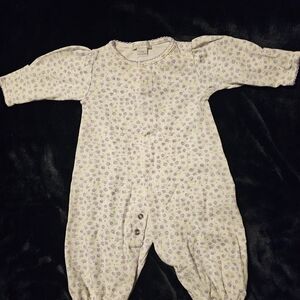 Kissy Kissy Lavender Floral Footie
